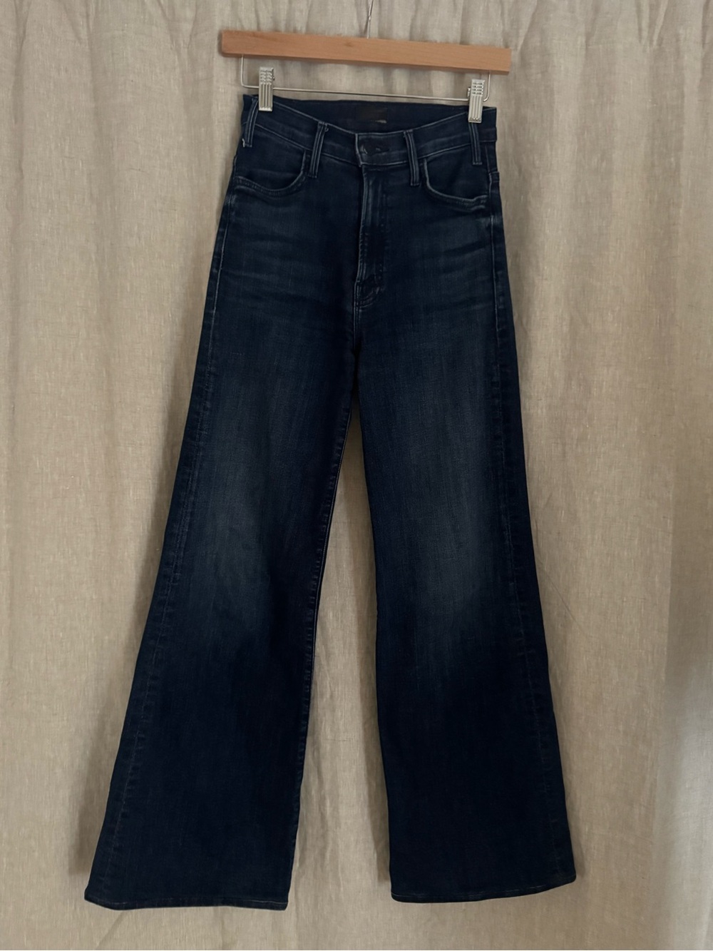 MOTHER The Hustler Roller Sneak Wide Leg Jeans Mint Condition Size 25